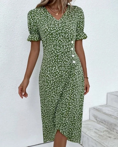 Gloria™ Fresh Bloom V-Neck Dress