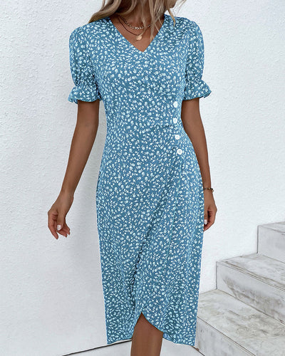 Gloria™ Fresh Bloom V-Neck Dress