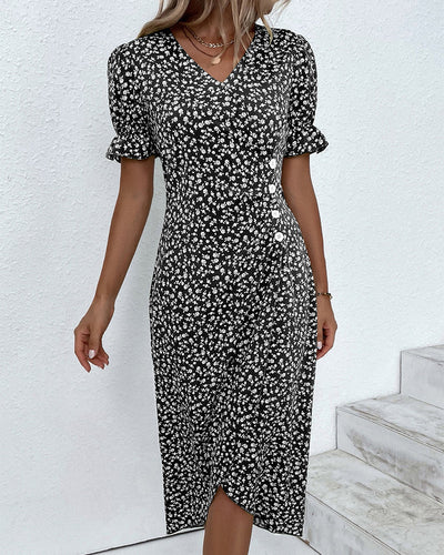 Gloria™ Fresh Bloom V-Neck Dress