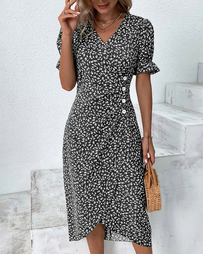 Gloria™ Fresh Bloom V-Neck Dress
