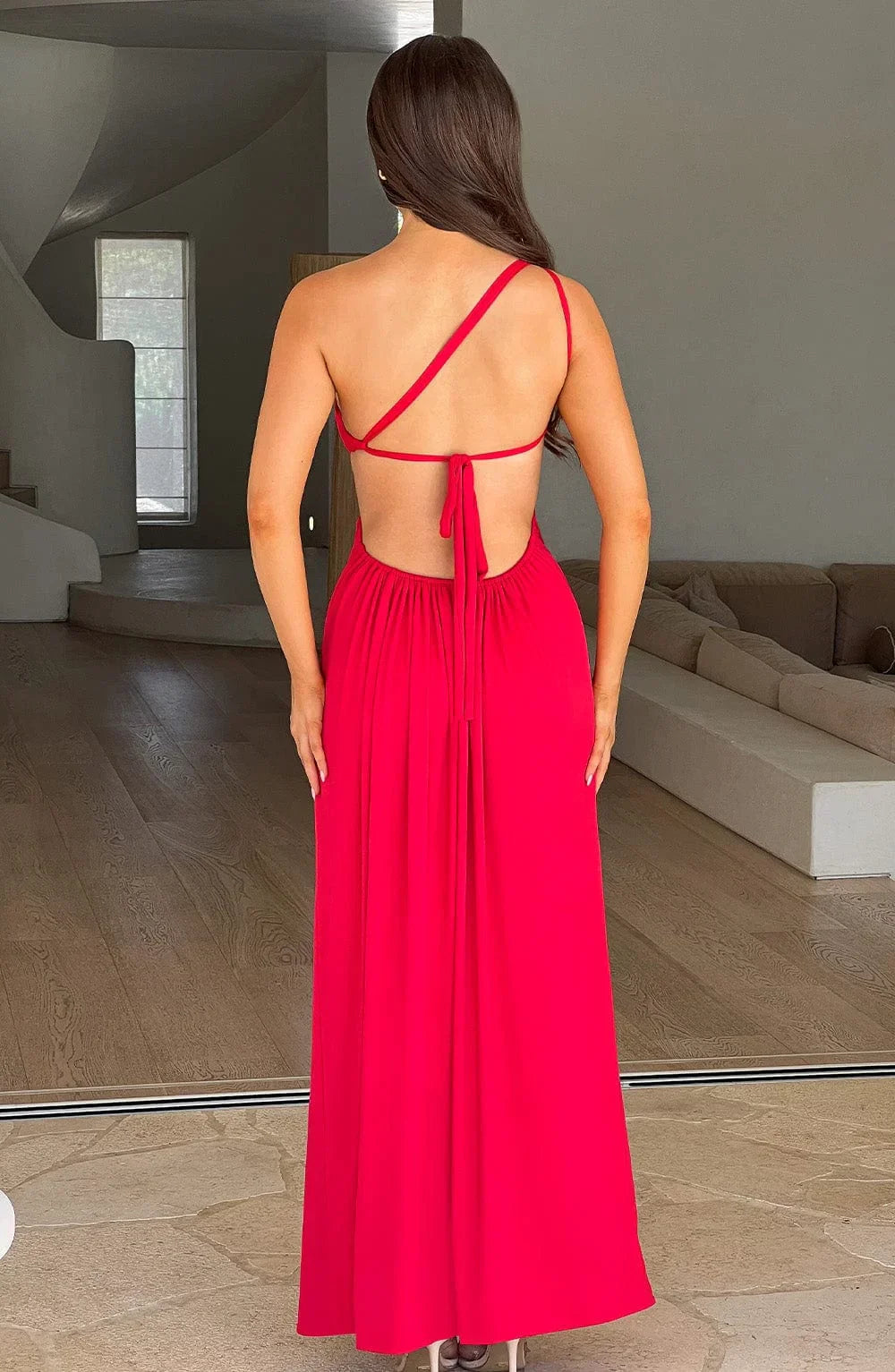 Eliza - Elegant One-shoulder Maxi Dress