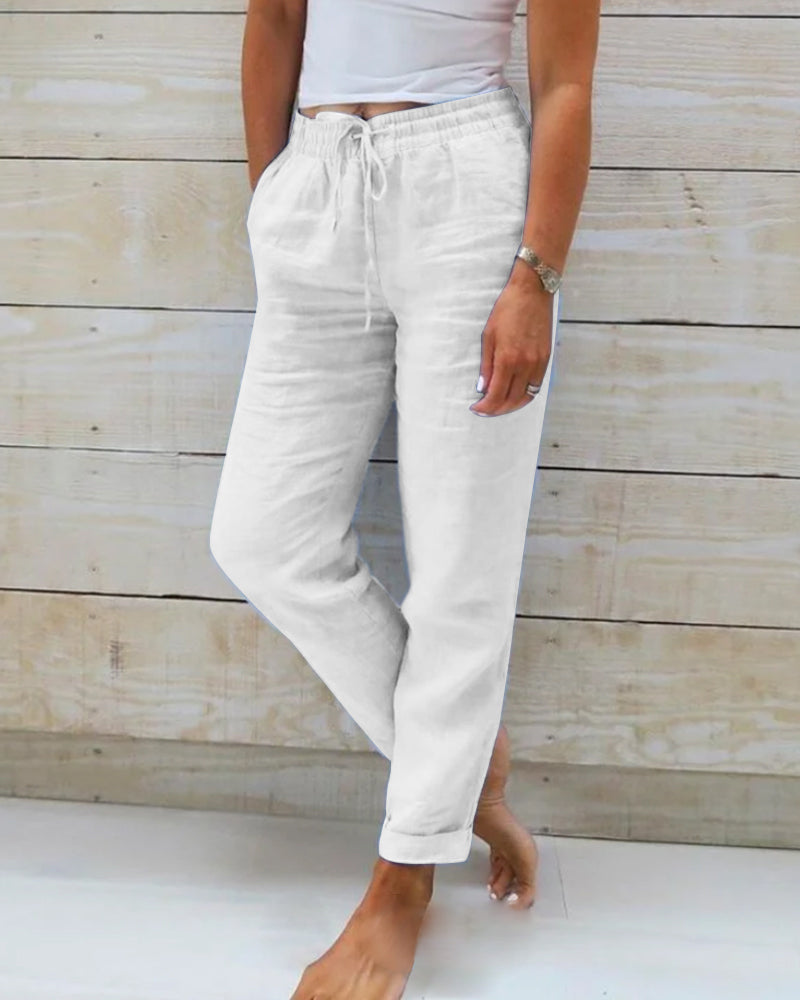 Kyara  | Casual Straight Trousers