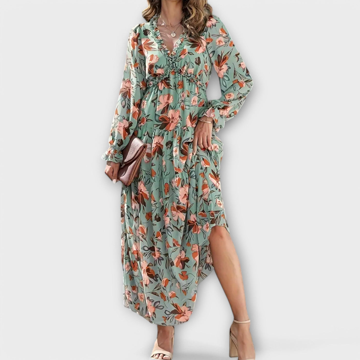 Ella /Elegant SummerFloral Dress