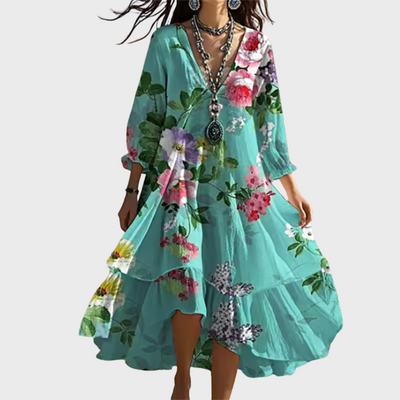 Marina | Floral Midi Dress