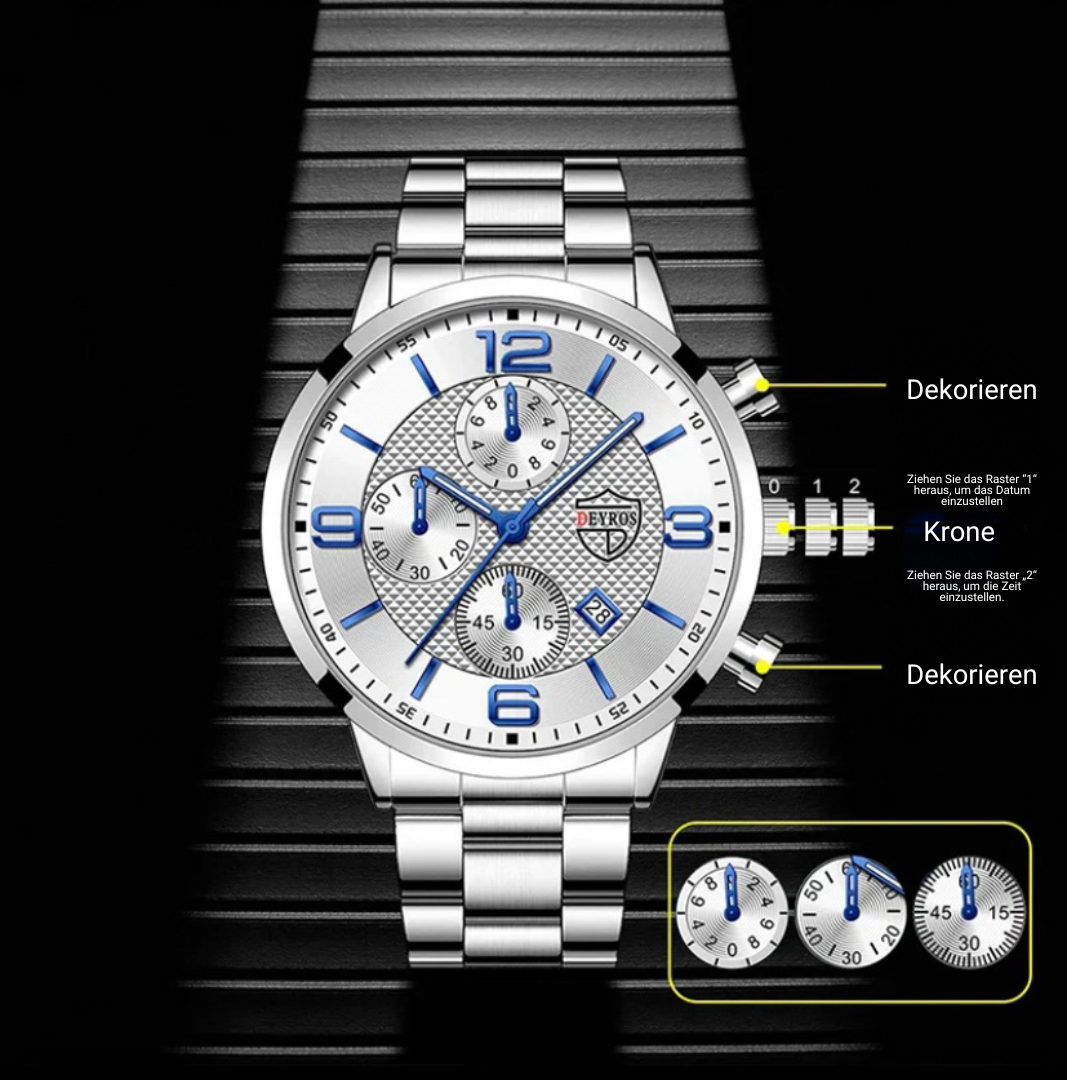 luxury men's watch for business people