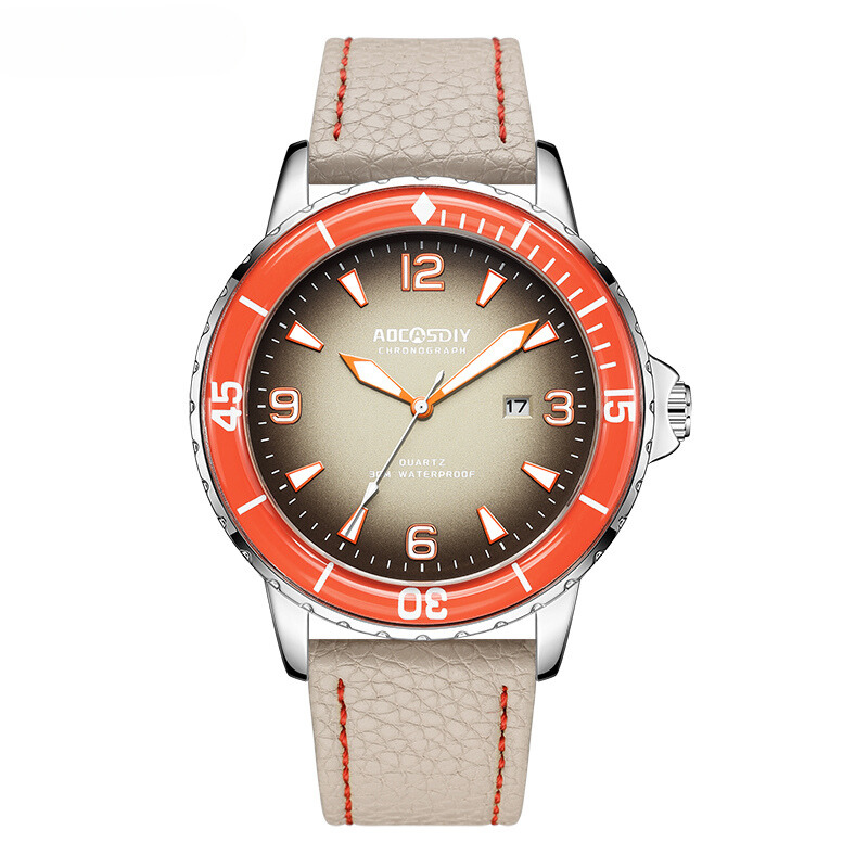 Casual leather watch