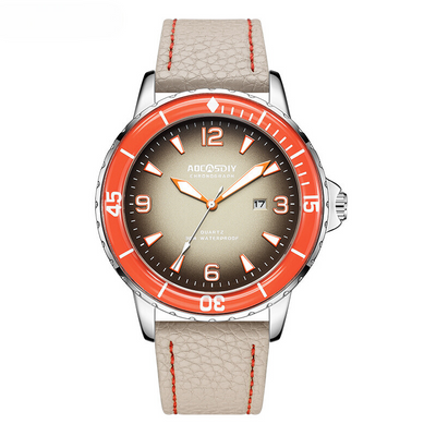 Casual leather watch