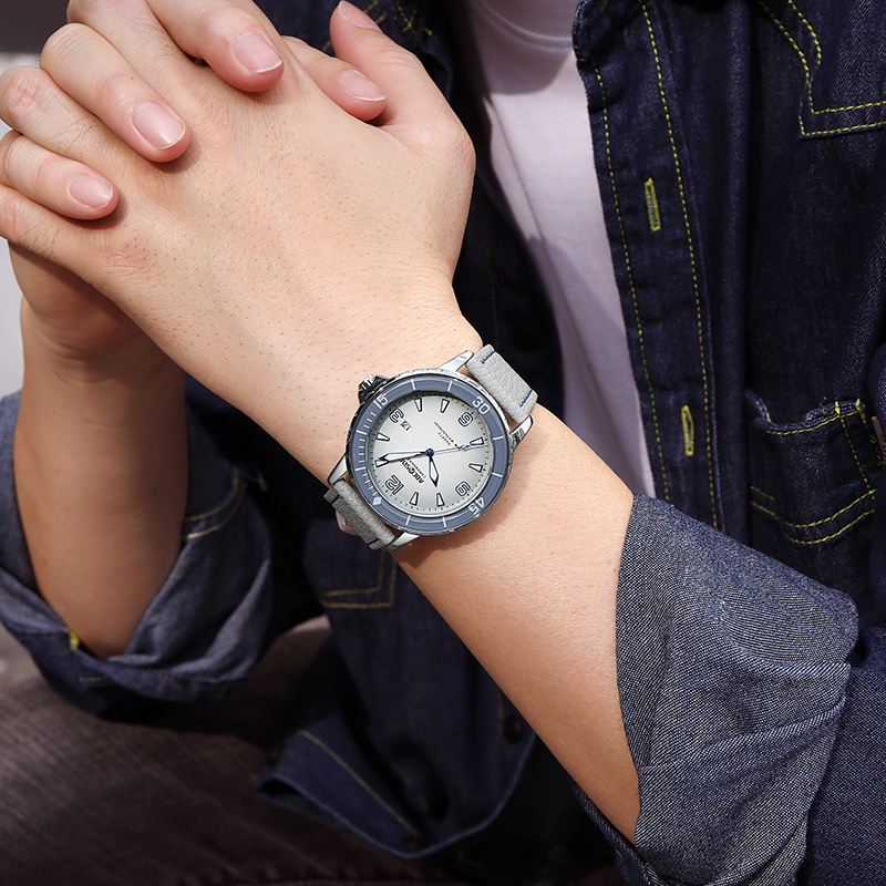 Casual leather watch