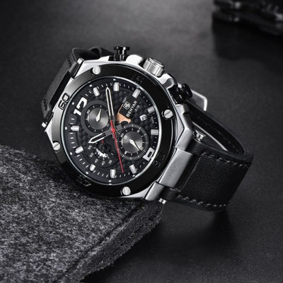 Quartz multifunction sports chronograph watch