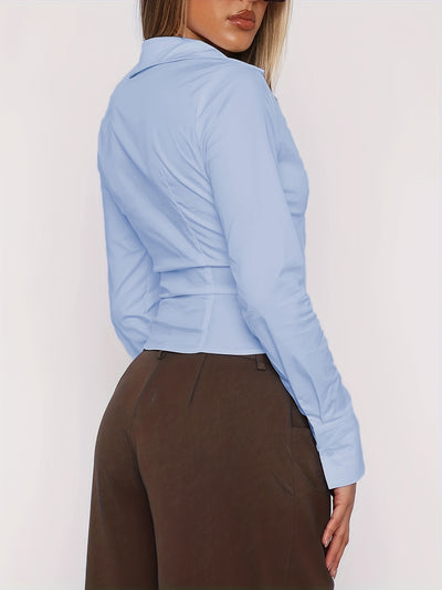 Maya™ | Classic Y2K Collar Shirt
