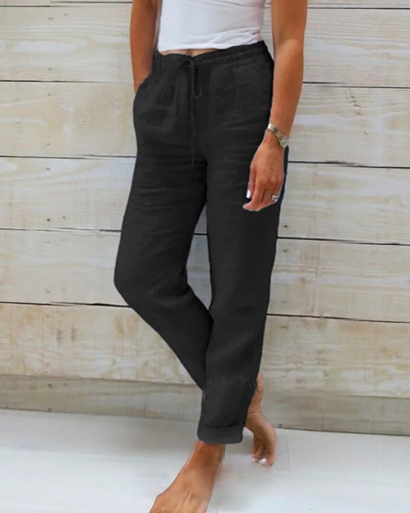 MARRY | TROUSERS WITH ELASTIC WAISTBAND