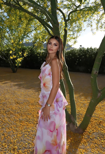 Sheila – Breezy Ruffled Floral Maxi Dress