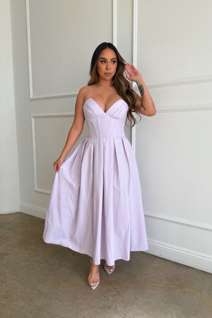Sabrina – Sculpting Corset Midi Dress