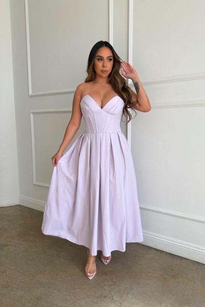 Sabrina – Sculpting Corset Midi Dress
