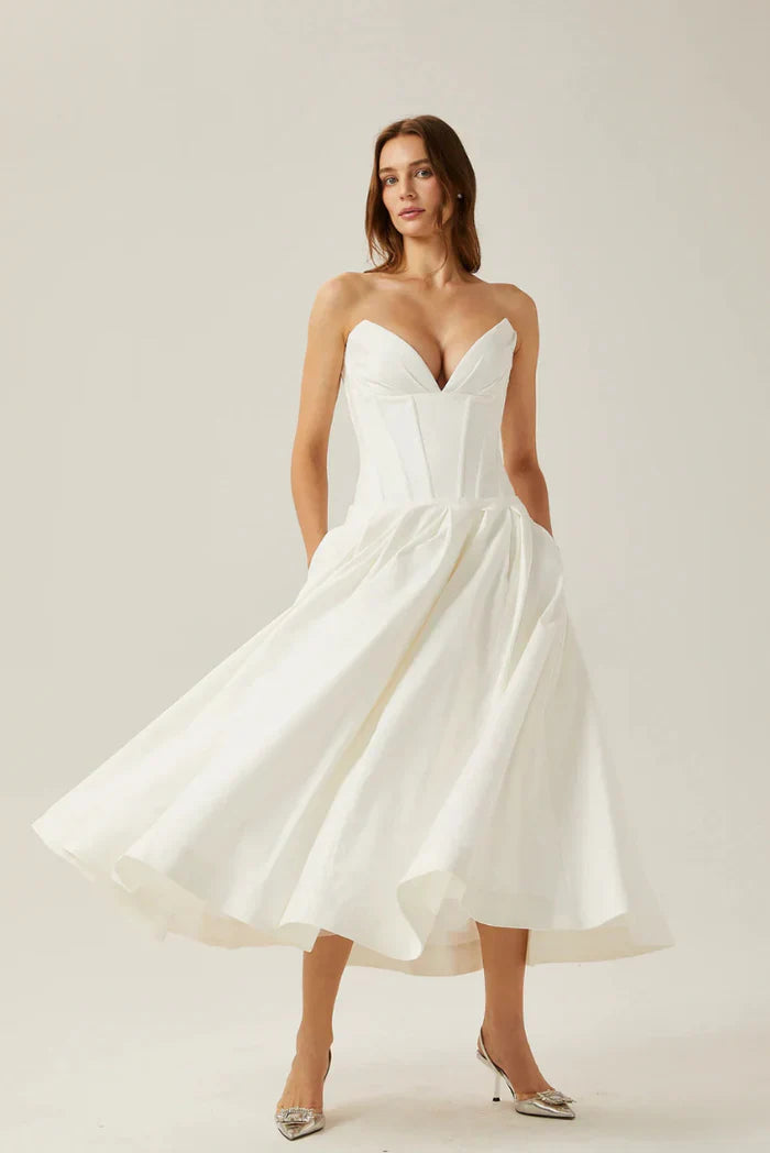 Sabrina – Sculpting Corset Midi Dress