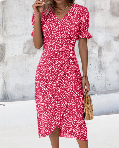 Gloria™ Fresh Bloom V-Neck Dress