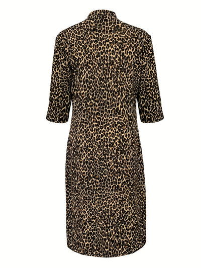 Sana – Leopard Midi Dress