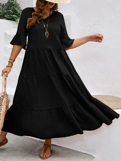 Camila – Plus Size Patchwork Dress