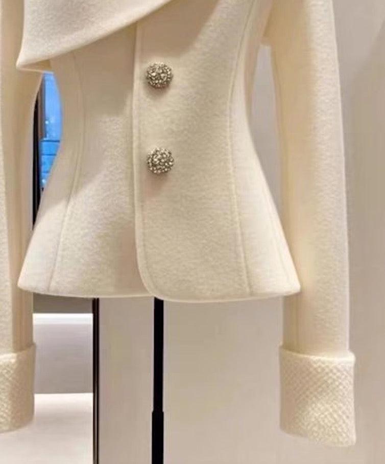 Ava | Asymmetric Buttoned Blazer