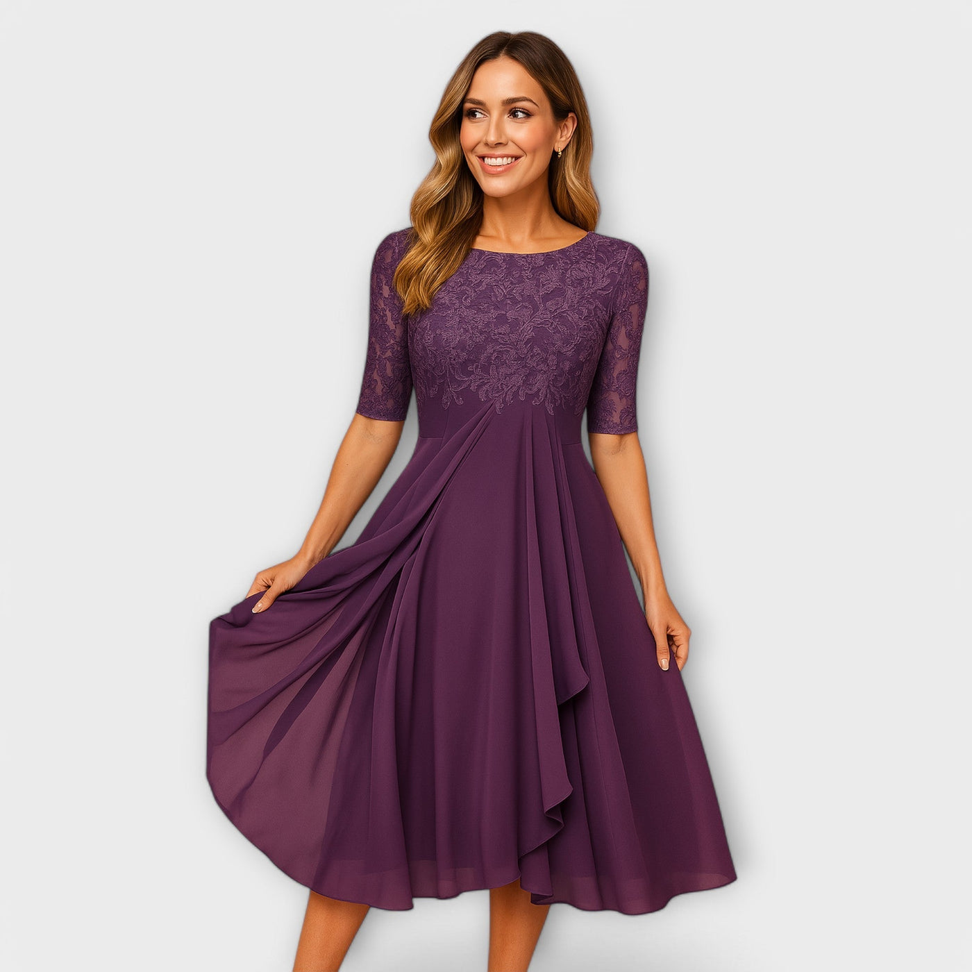 Ella – Elegant Midi Dress