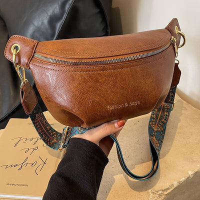 Clara™ - Retro Textured Crossbody Chest Bag