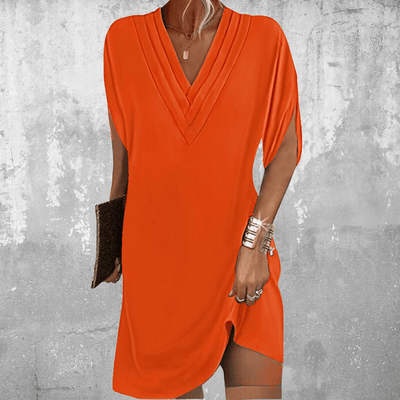 Talia™ Effortless V-Neck Boho Dress