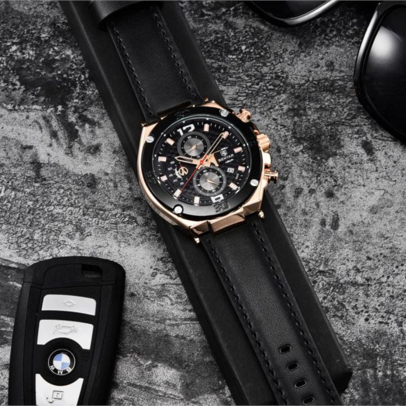 Quartz multifunction sports chronograph watch