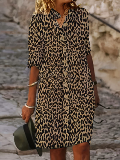 Sana – Leopard Midi Dress