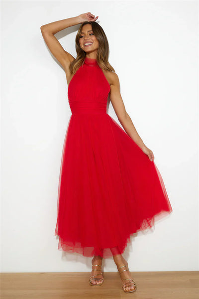 Ella - Whimsical Tulle Midi Dress