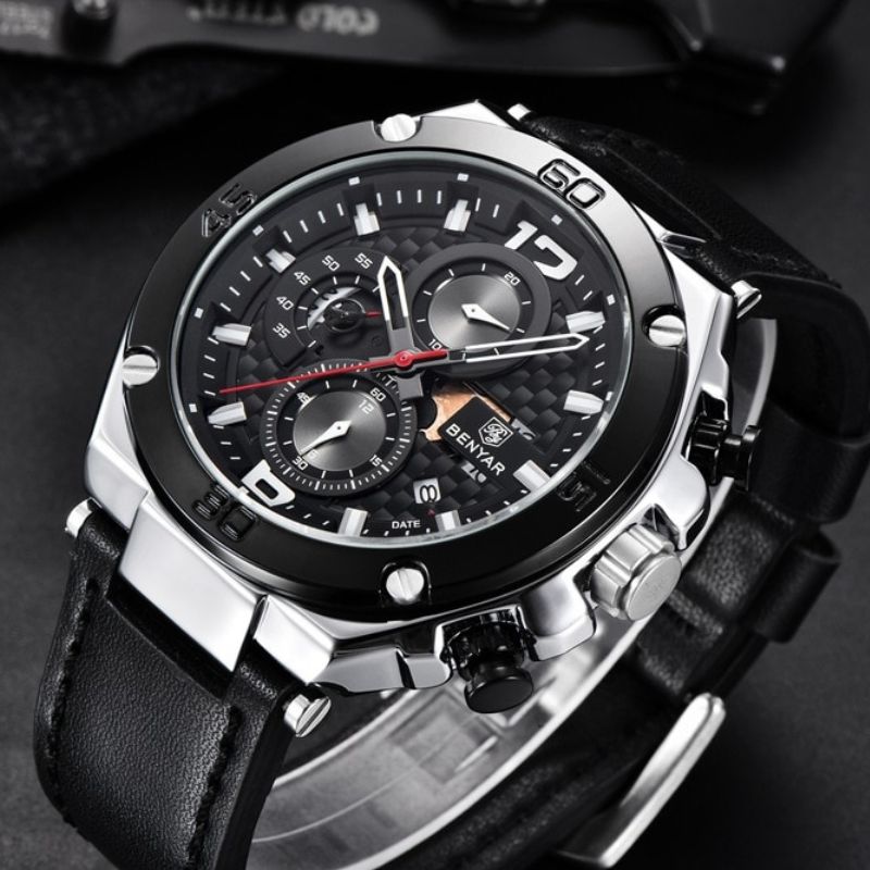 Quartz multifunction sports chronograph watch