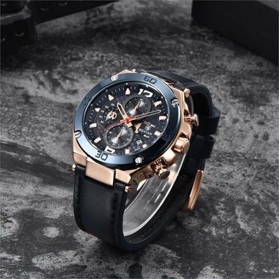 Quartz multifunction sports chronograph watch