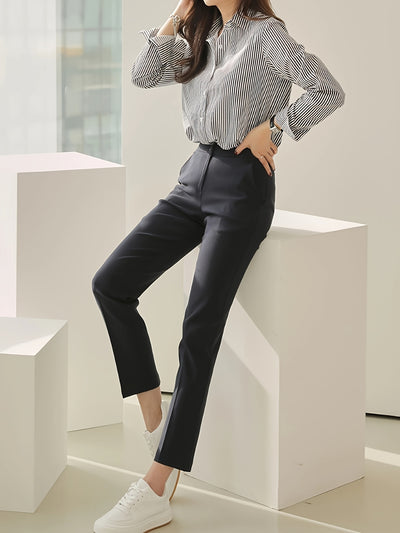 Emma ™  | Classic Striped Button Shirt