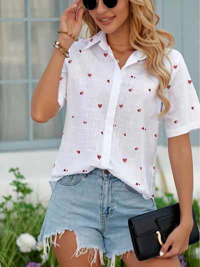 Lily™| Sweetheart Button Blouse