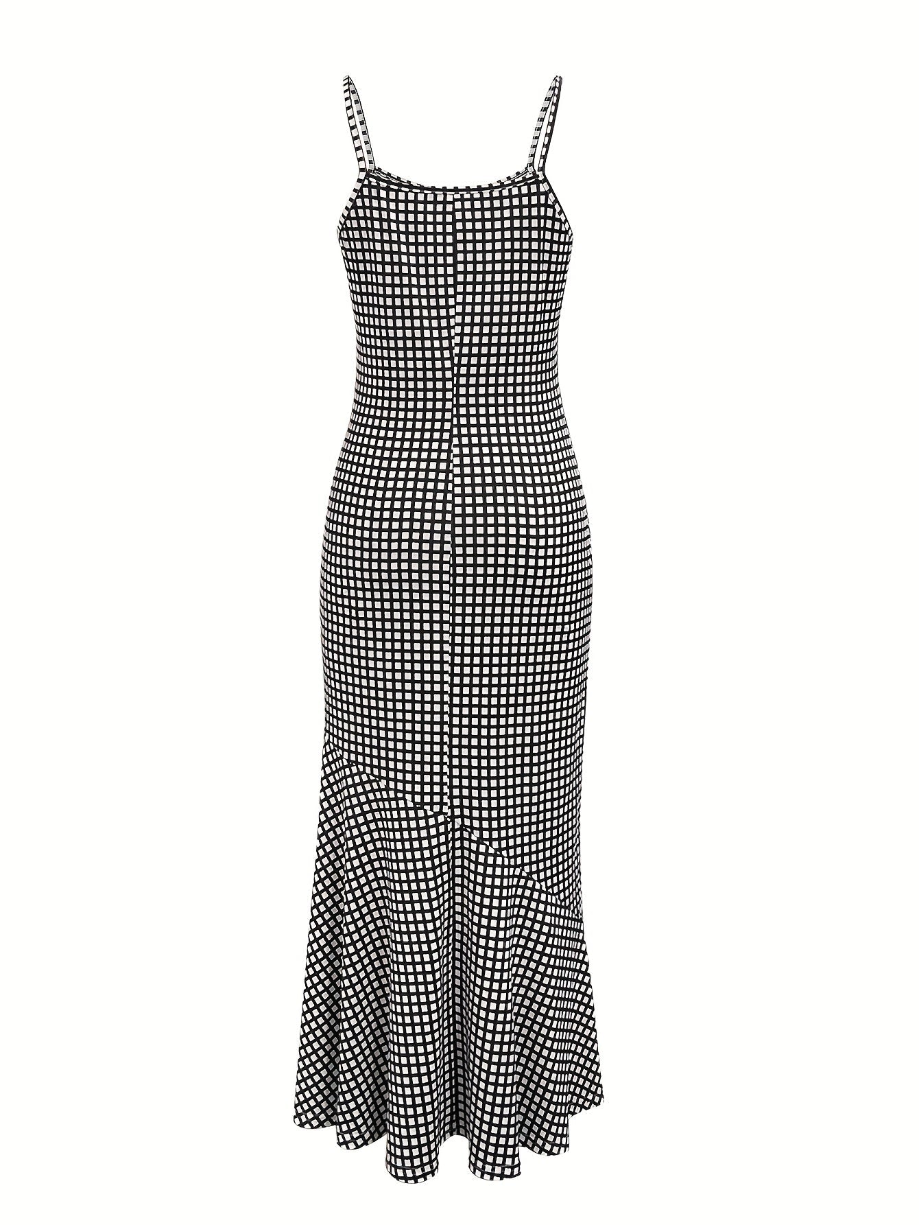 Marissa - Breezy Plaid Slip Maxi Dress Effortless Style Meets Cozy Charm