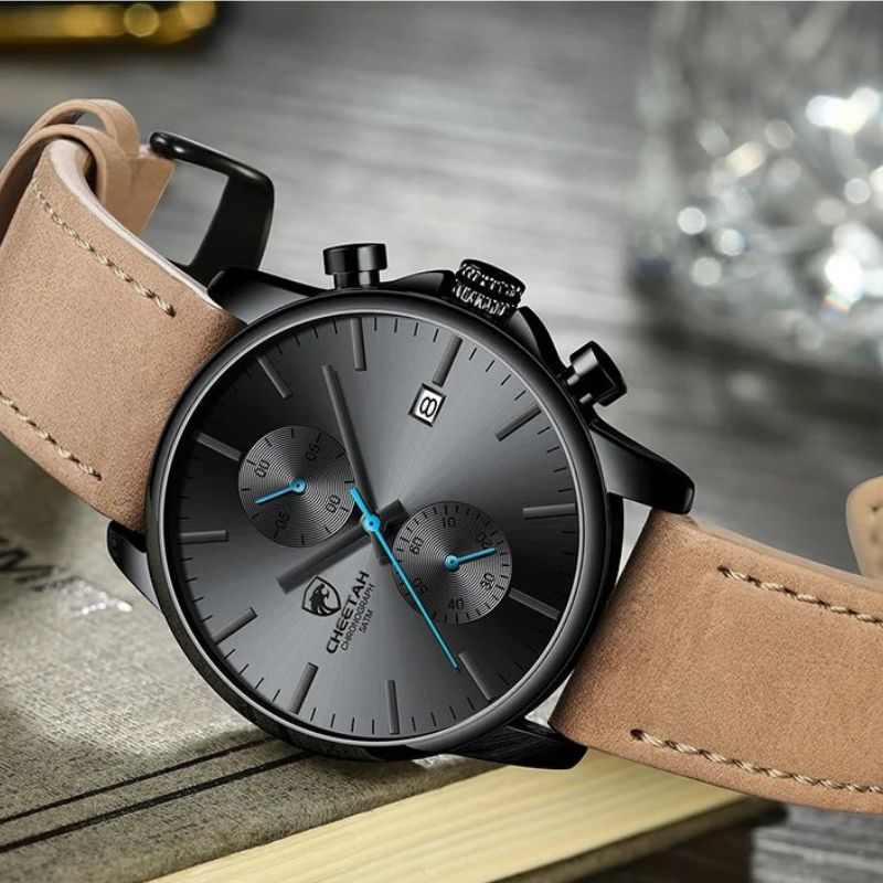 luxury sports quartz watch