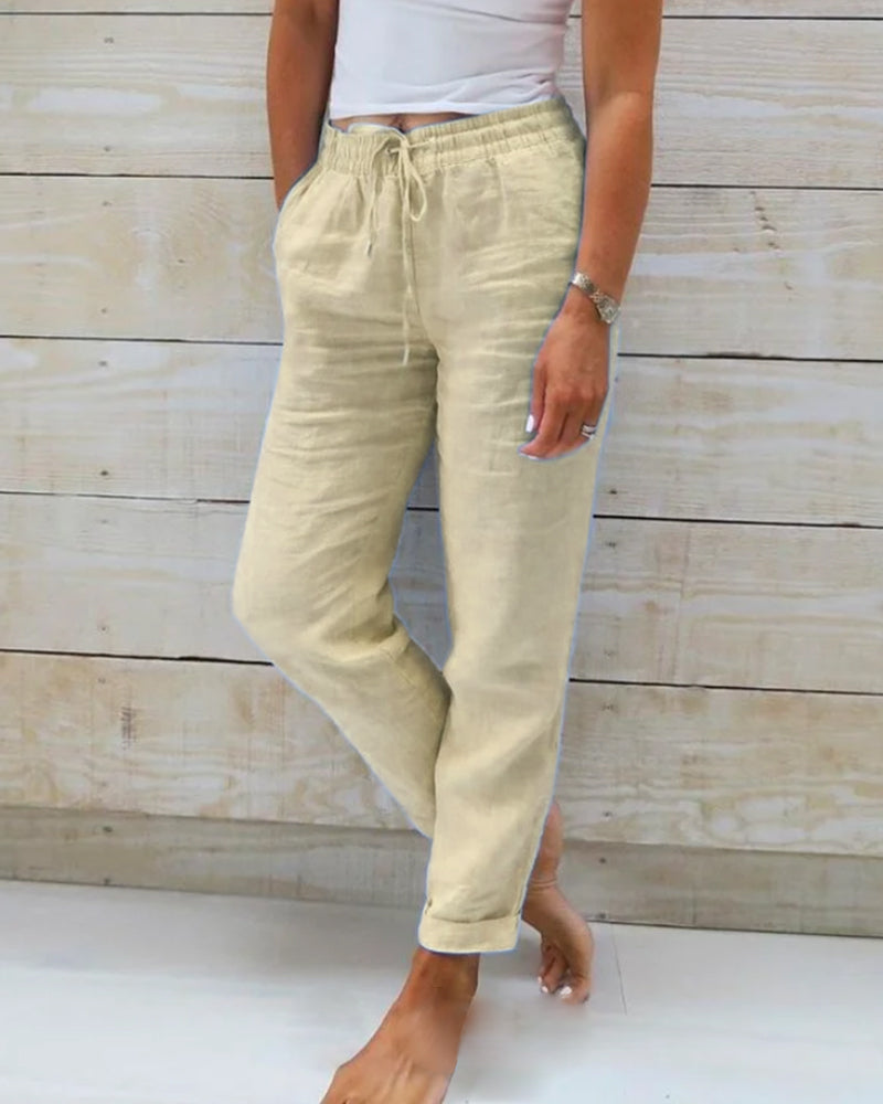 Kyara  | Casual Straight Trousers