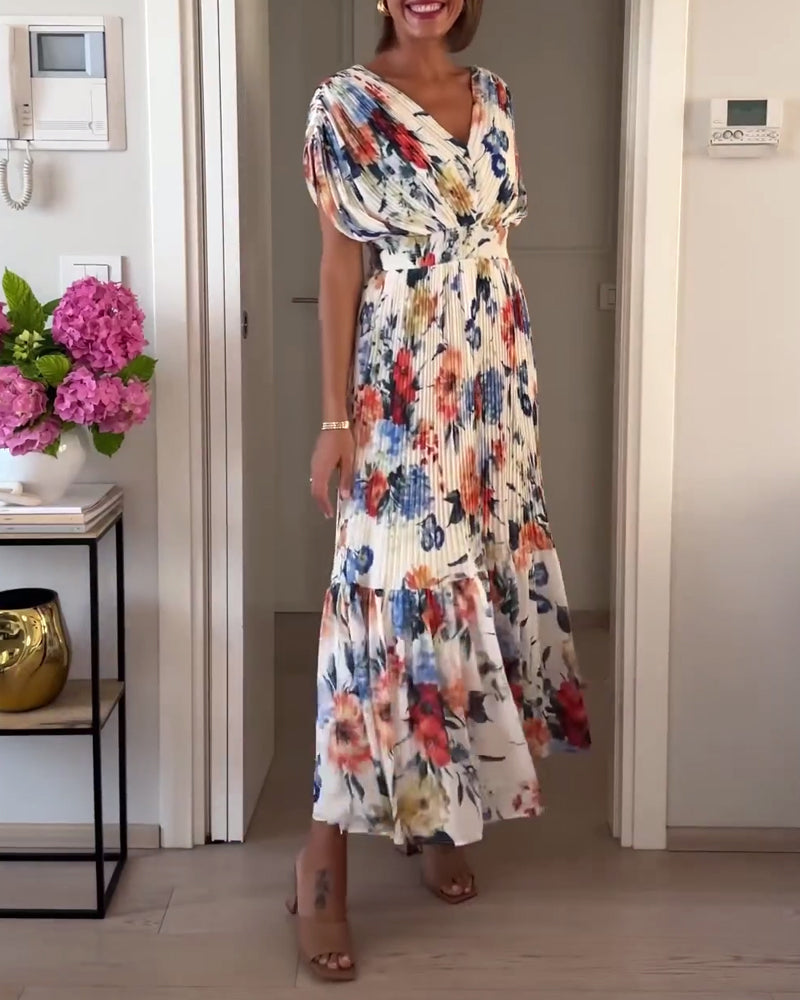 Viela - Graceful Floral Maxi Dress