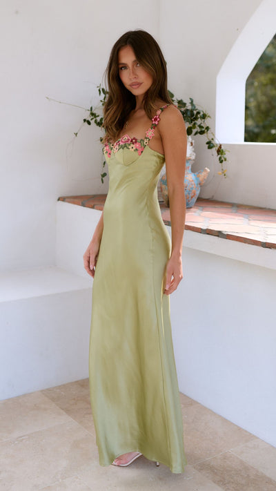 Adriana - Romantic Floral Maxi Dress