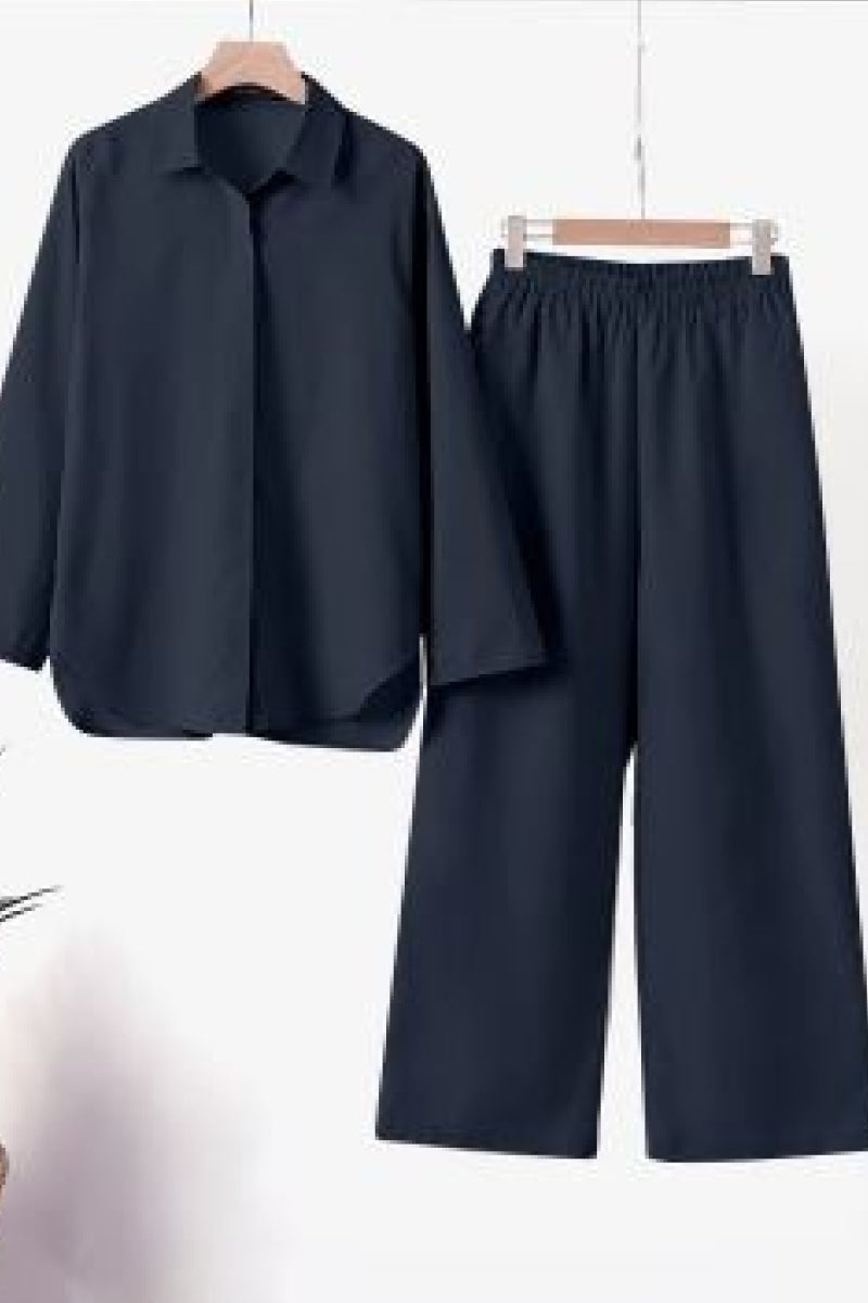MIA | RELAXED SHIRT & TROUSERS TWO-PIECE SET