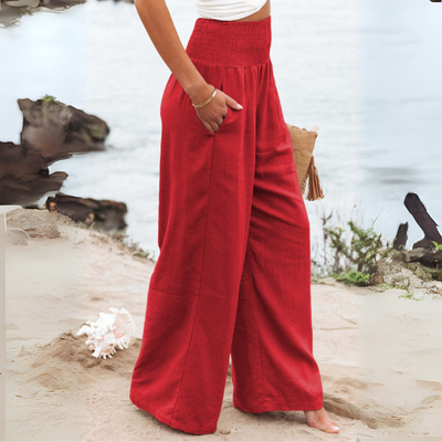 ROSE  | FREYA HIGH-WAIST LOOSE FIT TROUSERS