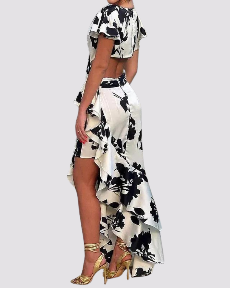 Zinni- Floral Midi Dress