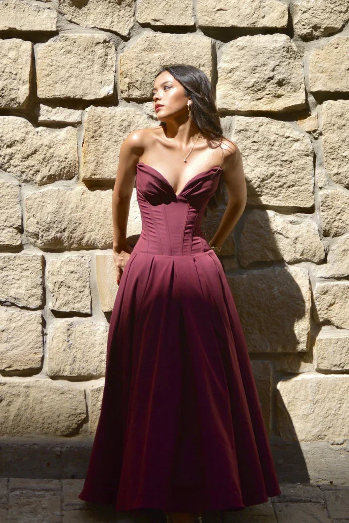 Sabrina – Sculpting Corset Midi Dress