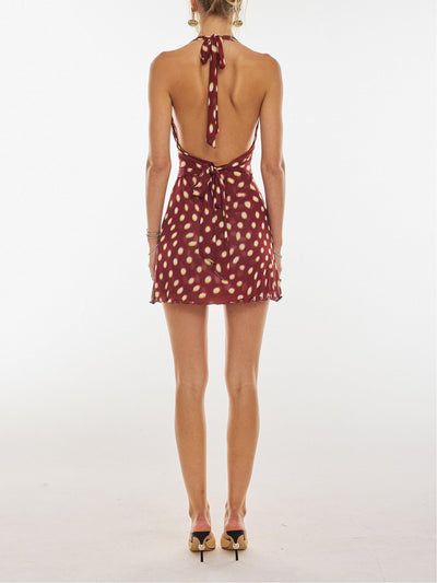 Daisy Polka Dot Mini Dress