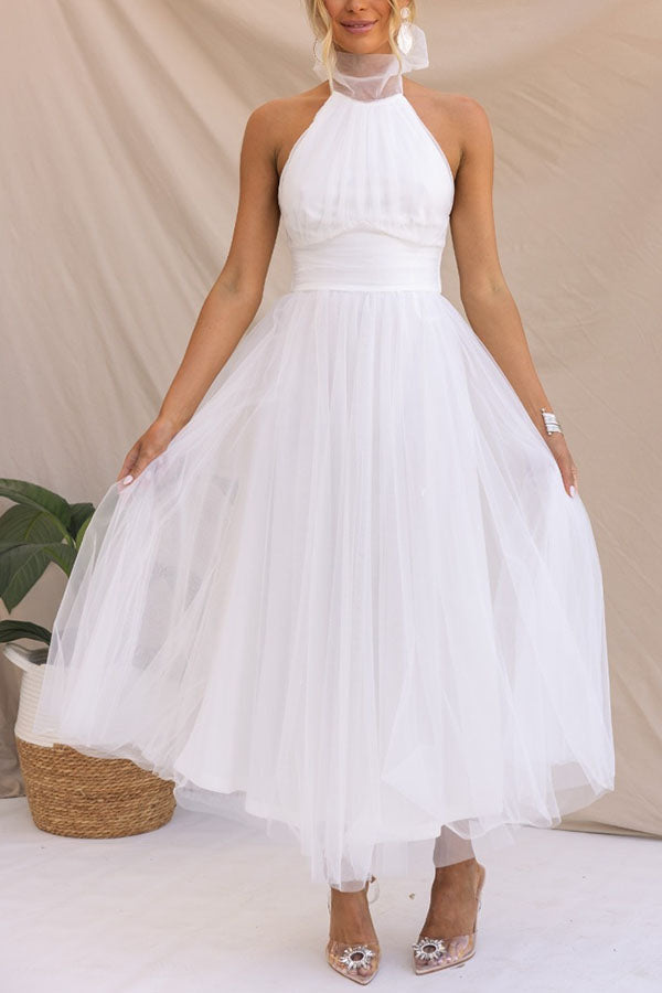 Ella - Whimsical Tulle Midi Dress