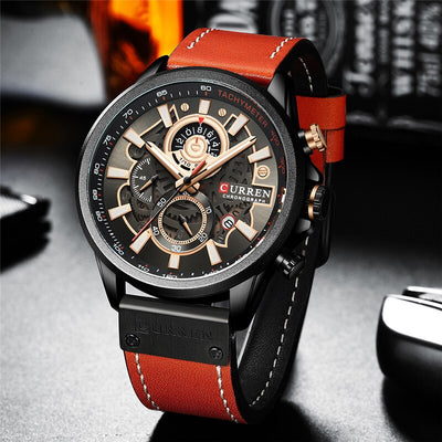 multifunctional quartz watch with calendar