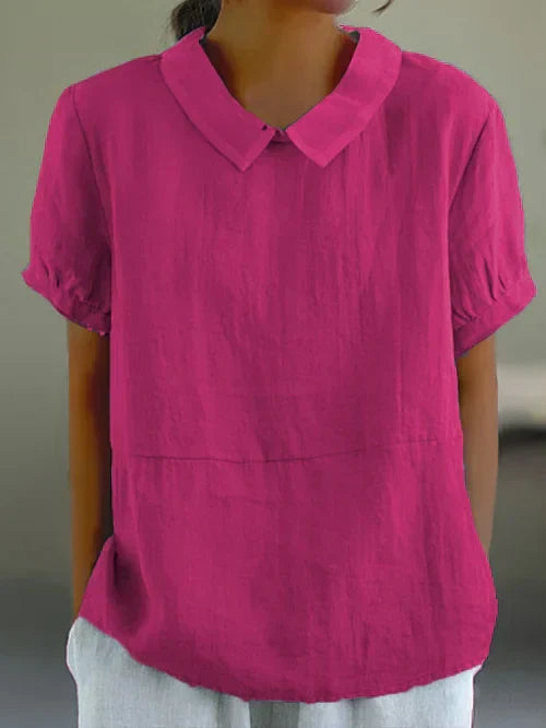 Amalie™ - Easygoing Collared Top