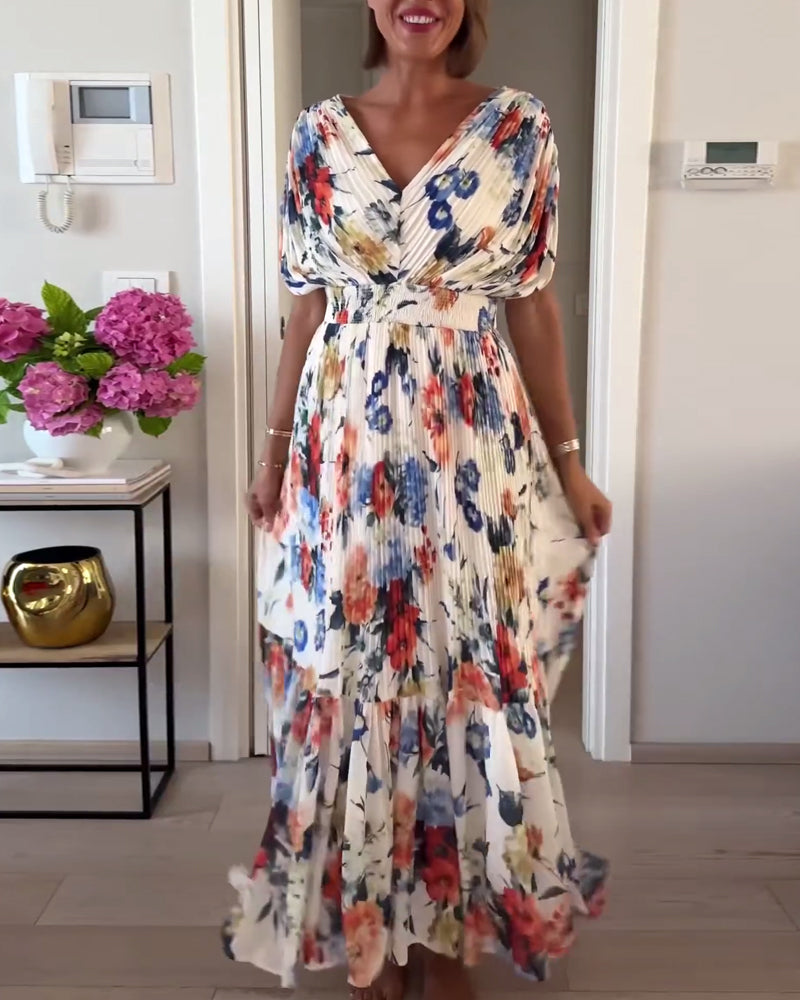 Viela - Graceful Floral Maxi Dress