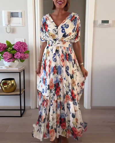 Viela - Graceful Floral Maxi Dress
