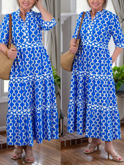 Mila | Chain Link Midi Dress