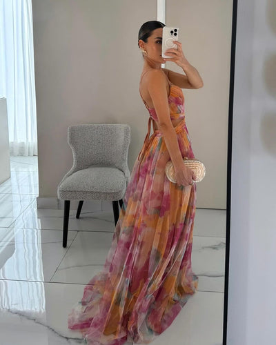 Elara - Graceful Flowing Maxi Dress